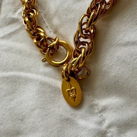 Vintage VENDOME Long Gold Tone Metal Chain Necklace - EUC - Picture 6 of 8